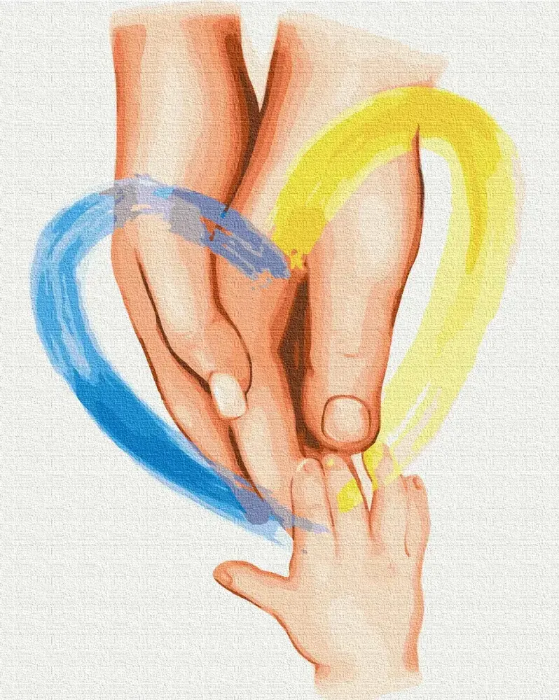 ZiBi Картина за номерами. Сімейне тепло ©Svetlana Drab 40х50 KIDS Line
