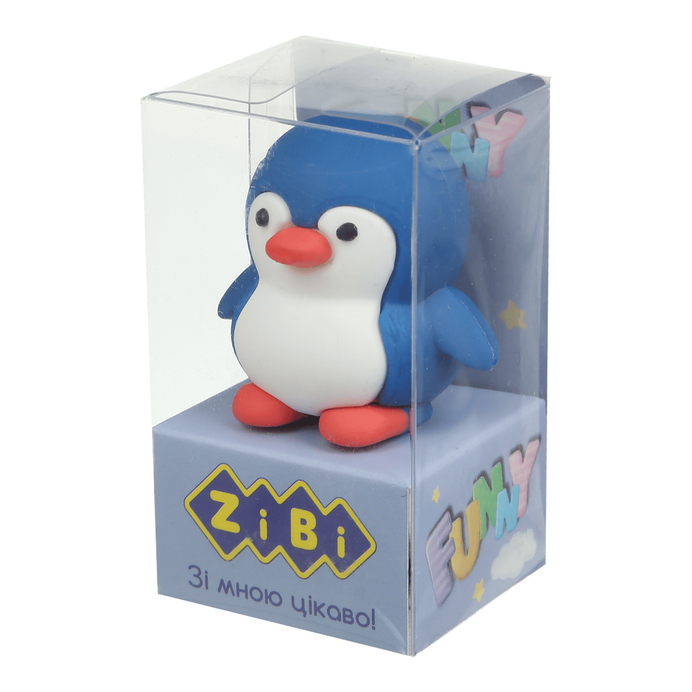 Гумка фігурка ZiBi Penguin 60х35х32 мм ZB.5426 (24шт). Фото 3