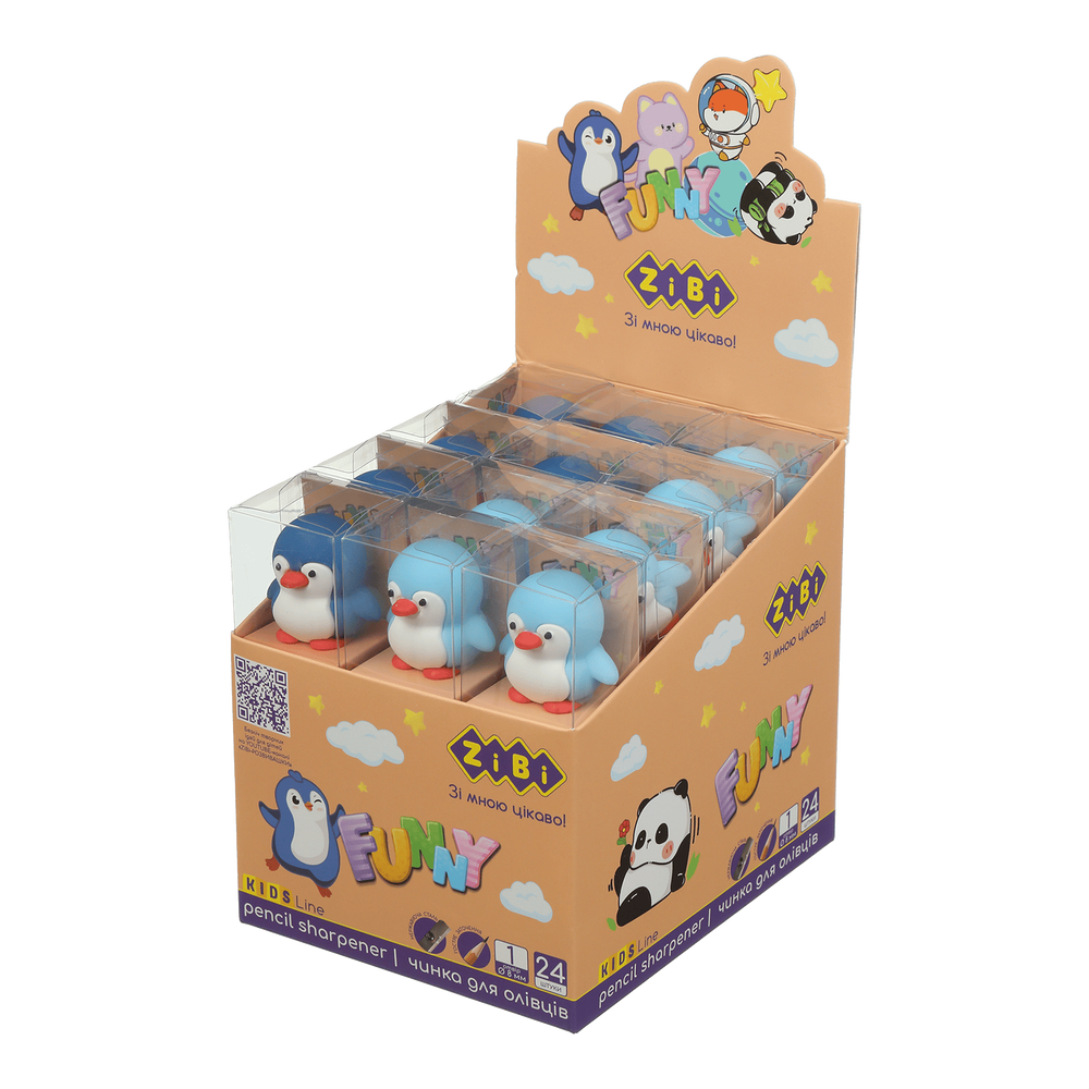 Чинка ZiBi фігурна Penguin 38х36х28 мм ZB.5597