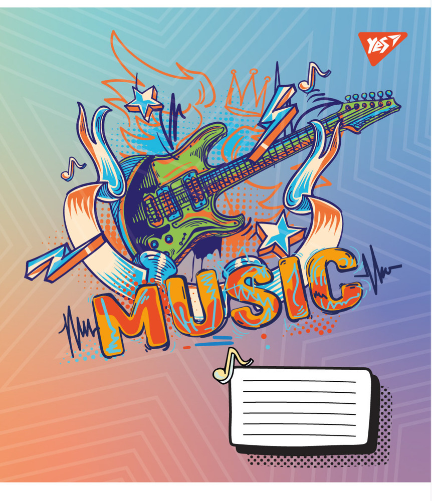 Зошит для нот Yes Colours of music А5 12 аркушів 766259. Фото 5