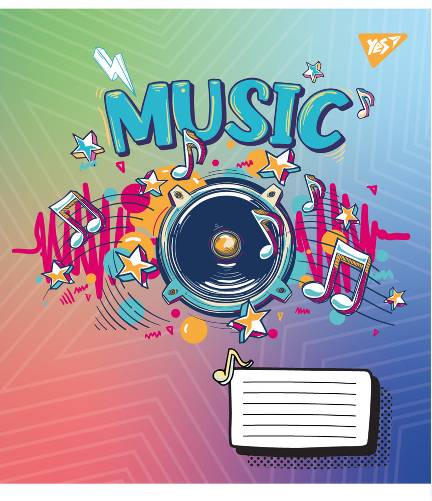 Зошит для нот Yes Colours of music А5 12 аркушів 766259. Фото 6
