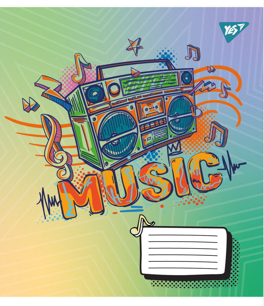 Зошит для нот Yes Colours of music А5 12 аркушів 766259. Фото 3