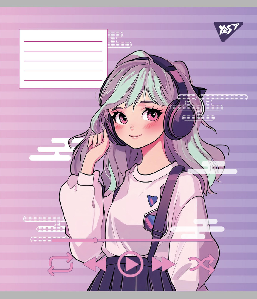 Зошит для нот Yes Anime moon music А5 12 аркушів 767437. Фото 6