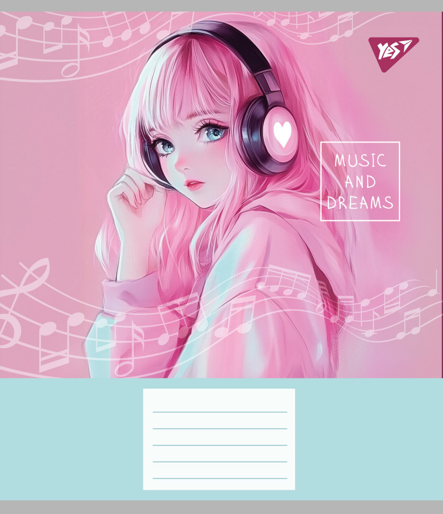 Зошит для нот Yes Anime moon music А5 12 аркушів 767437. Фото 5