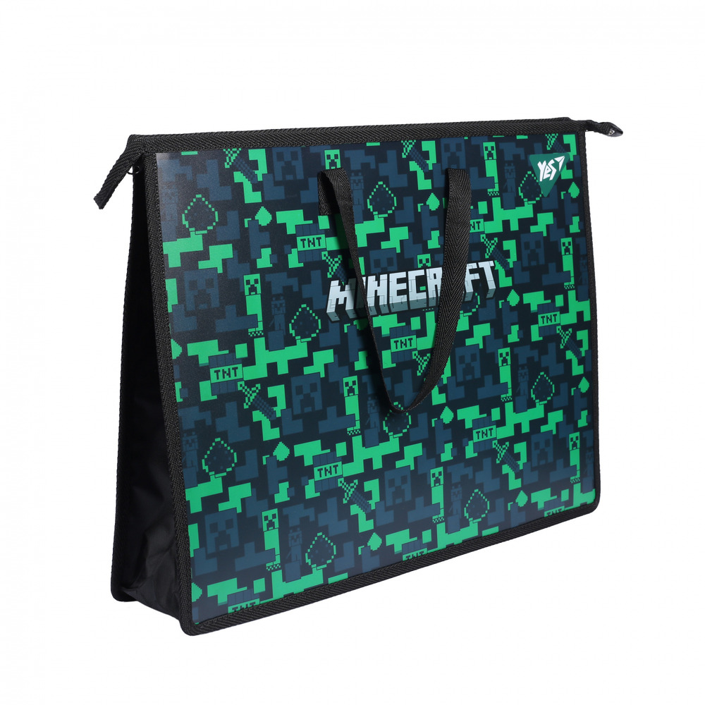 Папка портфель Yes А3 з тканинними ручками Minecraft 492281. Фото 2