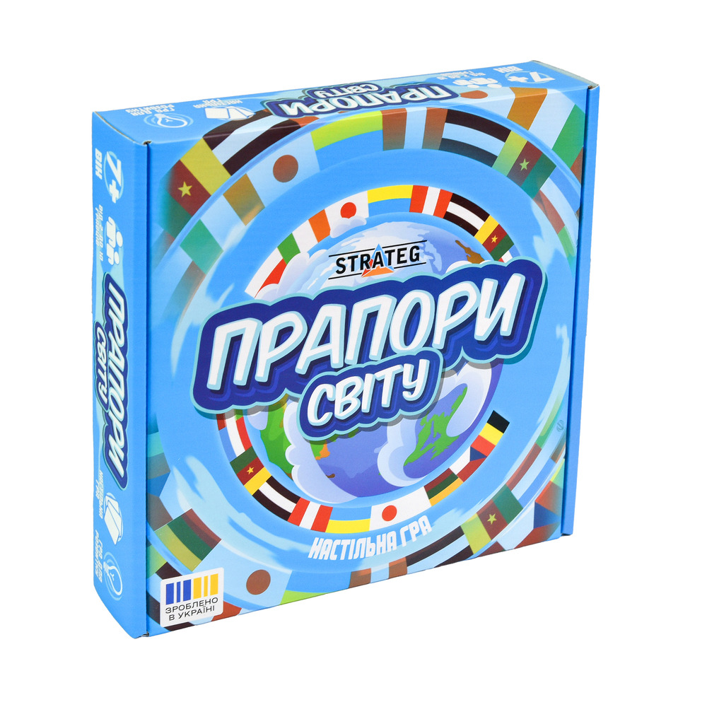 Strateg Настільна гра -  Прапори світу  навчальна українською мовою (30445)