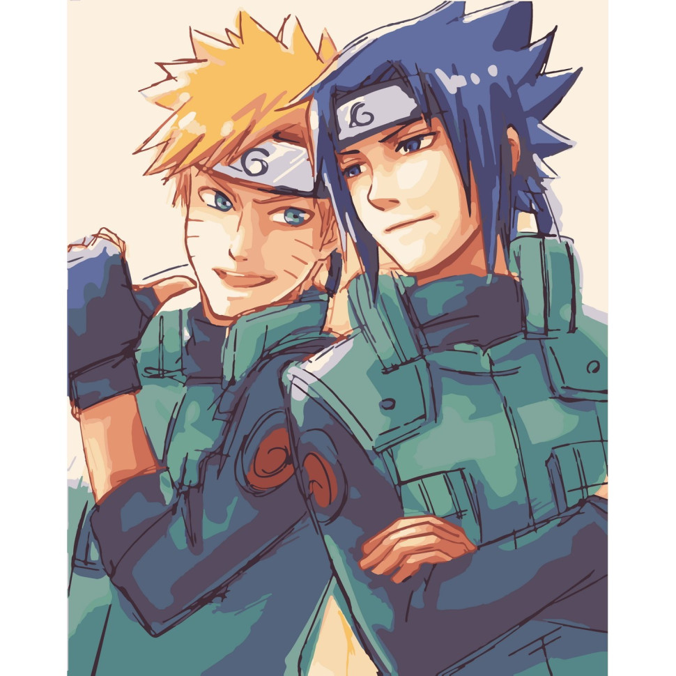 ArtCraft Картина за номерами. Наруто і Саске 40х50 см 