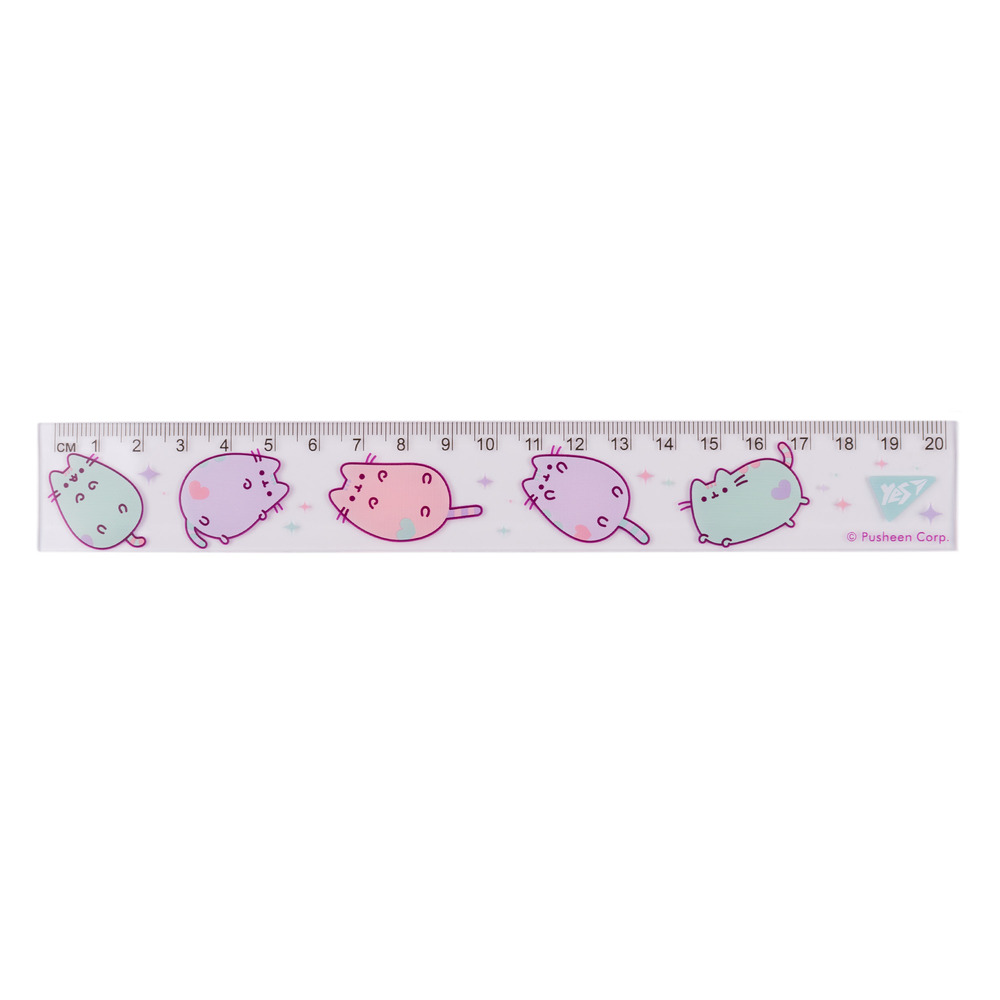 Лінійка Yes 20 см Pusheen 370622. Фото 2