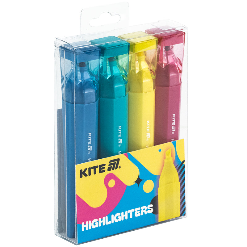 Маркер Highlighter, Kite Creative Trendy Colors, набір 4-х кольорів. Фото 3