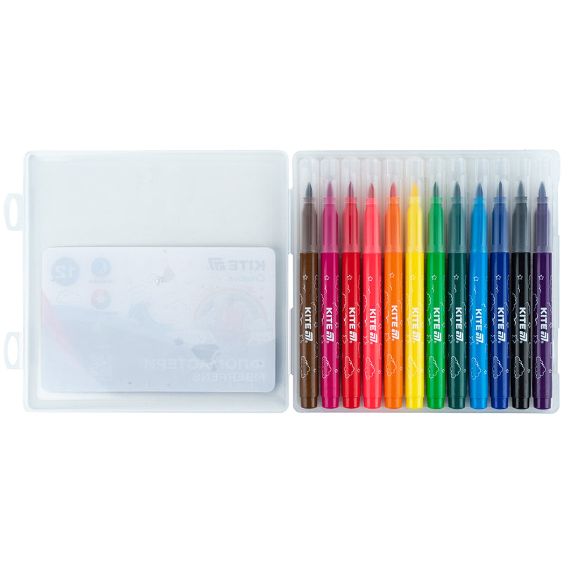 Фломастери-пензлики Kite Creative 12 кольорів K-1150. Фото 3