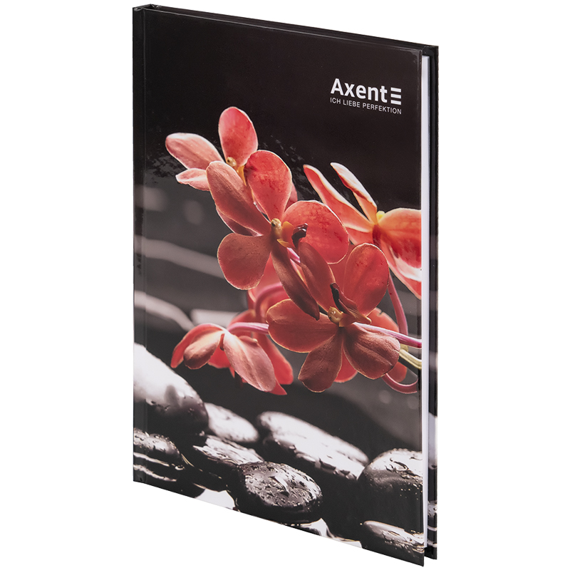 Книга записна Axent R&B Flower 8457-7-A, А5, 96 аркушів, клітинка, тверда обкладинка. Фото 2