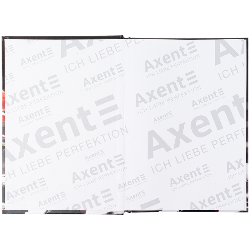 Книга записна Axent R&B Flower 8457-7-A, А5, 96 аркушів, клітинка, тверда обкладинка. Фото 3