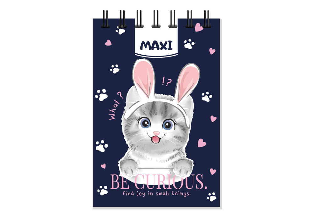 Блокнот MAXI Pets А7 80 аркушів, пластикова обкладинка, клітинка MX26312 . Фото 7