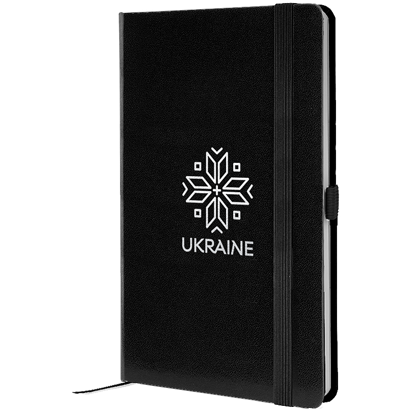 Книга записна Axent Partner Вишиванка 8201-01-7-A, 125x195 мм, 96 аркушів, клітинка, чорна