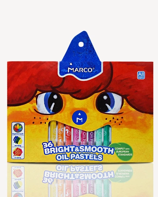 Пастель Marco масляна 36 кольорів Bright&Smooth 1100OP-36CB