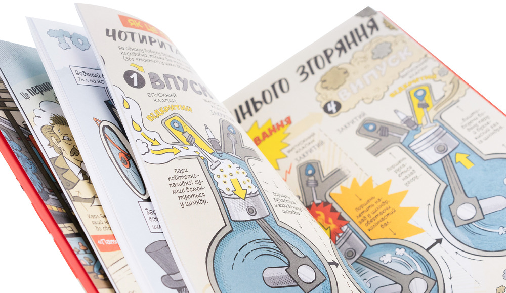Книга Наука в коміксах. Машини. Двигуни, що рухають людство - Ден Зеттвох. Фото 4