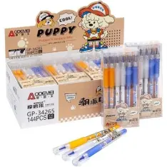 Ручка Aodemei гелева пиши-стирай синя 0,5 мм "Puppy" (12шт/уп) GP-34265 