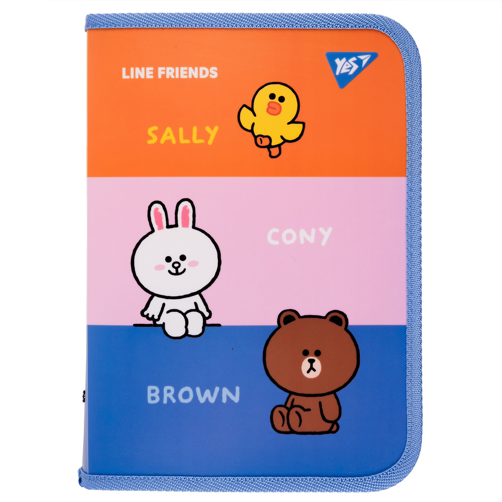 Папка для зошитів пластикова на блискавці Yes Line Friends В5 492155