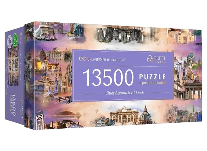 Пазли Trefl 13500 елементів  - Безмежна колекція: Захмарні міста 81030