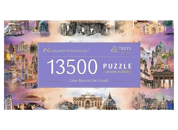 Пазли Trefl 13500 елементів  - Безмежна колекція: Захмарні міста 81030. Фото 2