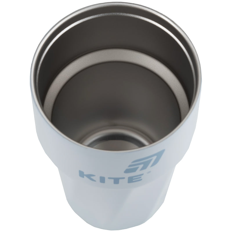 Термокружка Kite K25-1220-2, 450 мл, сіро-блакитна. Фото 3