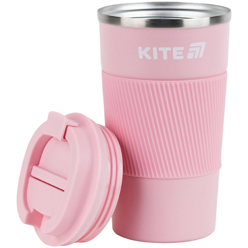 Термокружка Kite K25-458-3, 510 мл, рожева. Фото 4