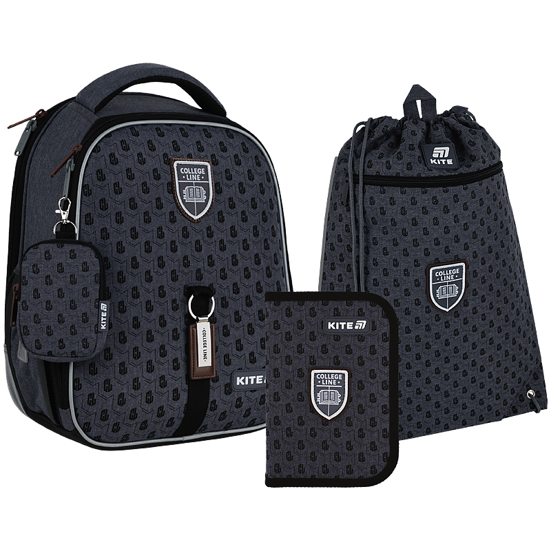 Шкільний набір Kite Education College Line Boy SET_K25-555S-1 (рюкзак, пенал, сумка)