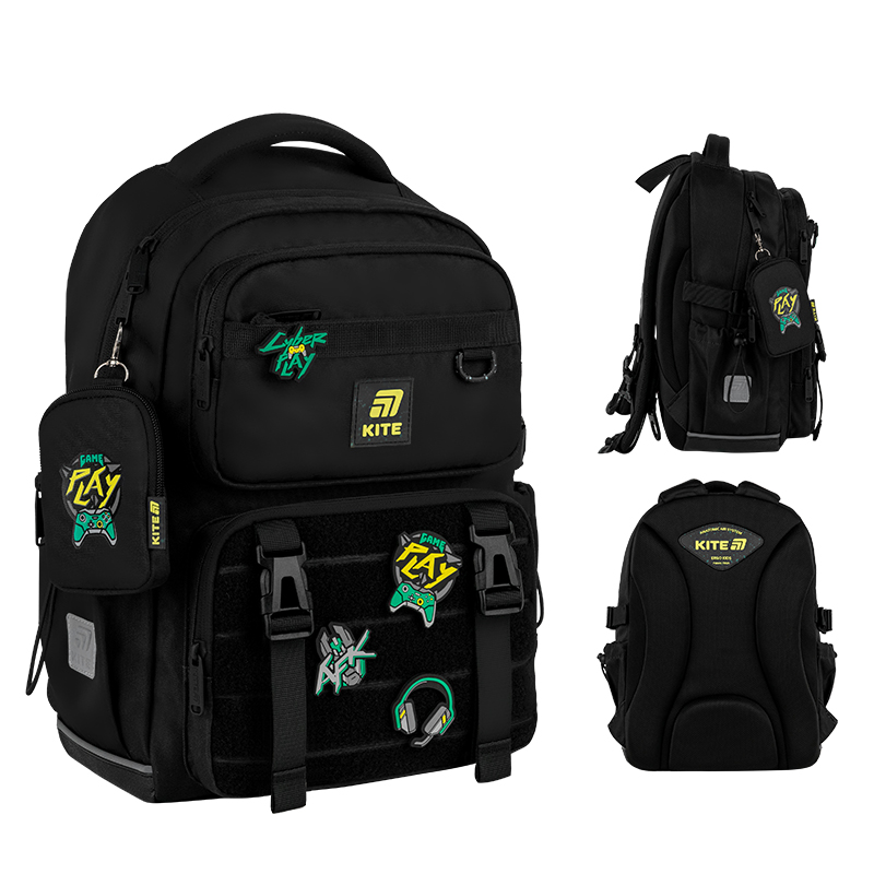 Шкільний набір Kite Education CyberGame SET_K25-1022M-2 (рюкзак, пенал, сумка). Фото 2