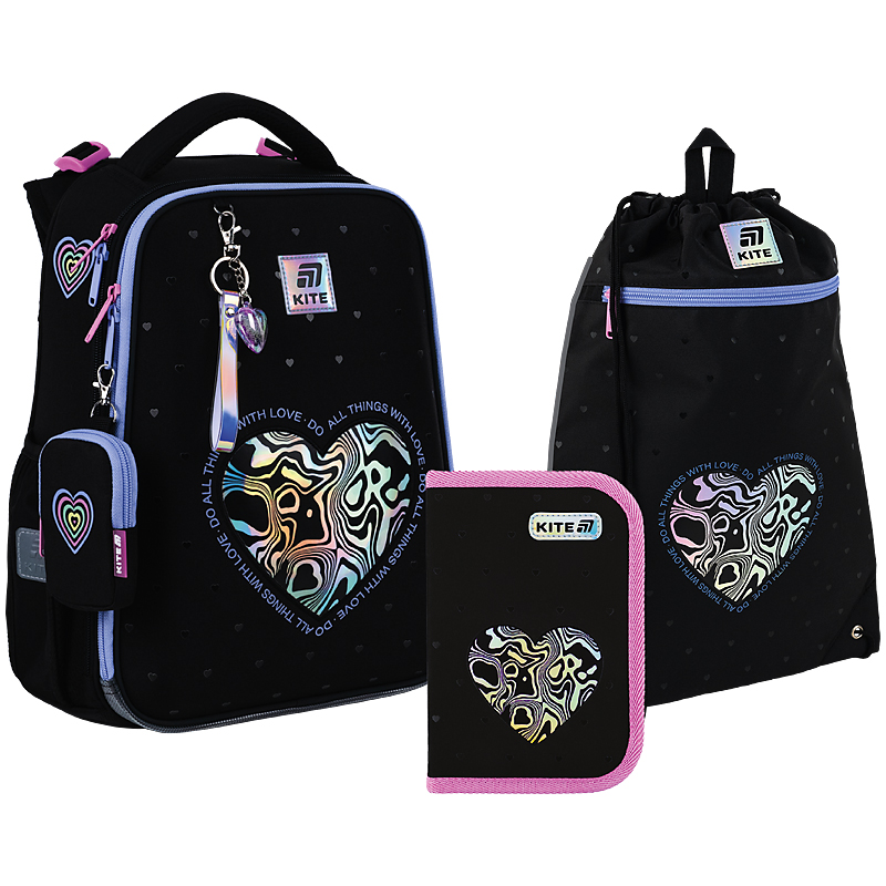 Шкільний набір Kite Education Love is SET_K25-531M-2 (рюкзак, пенал, сумка)
