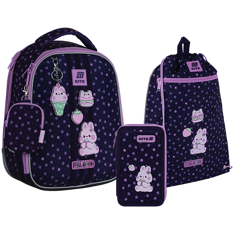 Шкільний набір Kite Education Feel Good SET_K25-555S-8 (рюкзак, пенал, сумка)