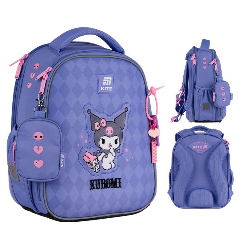 Шкільний набір Kite Education Kuromi SET_HK25-555S-2 (рюкзак, пенал, сумка). Фото 2