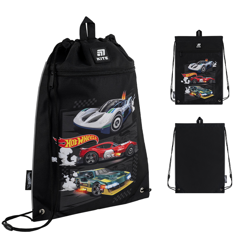Шкільний набір Kite Education Hot Wheels SET_HW25-555S (рюкзак, пенал, сумка). Фото 17