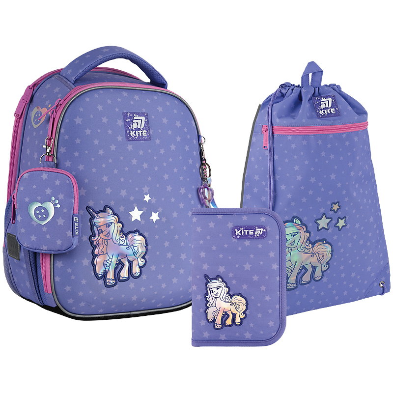 Шкільний набір Kite Education My Little Pony SET_LP25-555S (рюкзак, пенал, сумка)