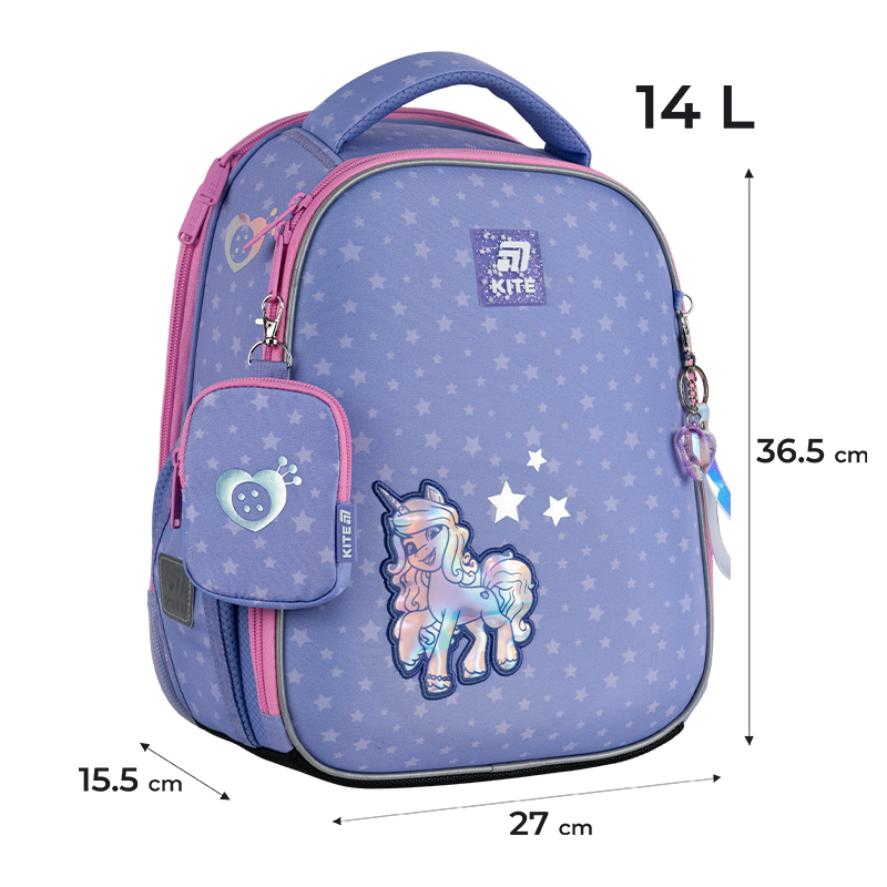 Шкільний набір Kite Education My Little Pony SET_LP25-555S (рюкзак, пенал, сумка). Фото 3