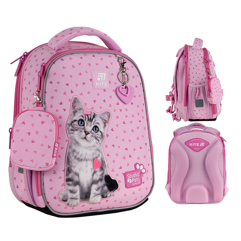 Шкільний набір Kite Education Studio Pets SET_SP25-555S-1 (рюкзак, пенал, сумка). Фото 2