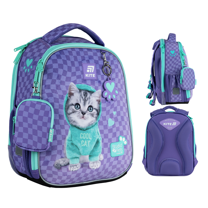 Шкільний набір Kite Education Studio Pets SET_SP25-555S-2 (рюкзак, пенал, сумка). Фото 2