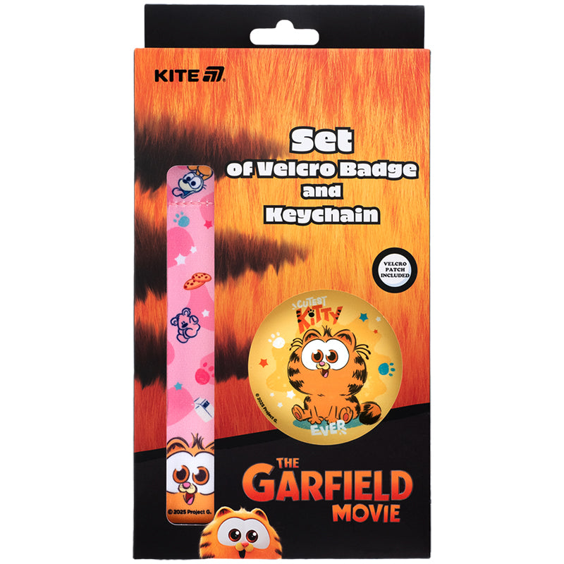 Набір бейдж на липучці та підвіска Kite Garfield GF25-3010, 2 шт.