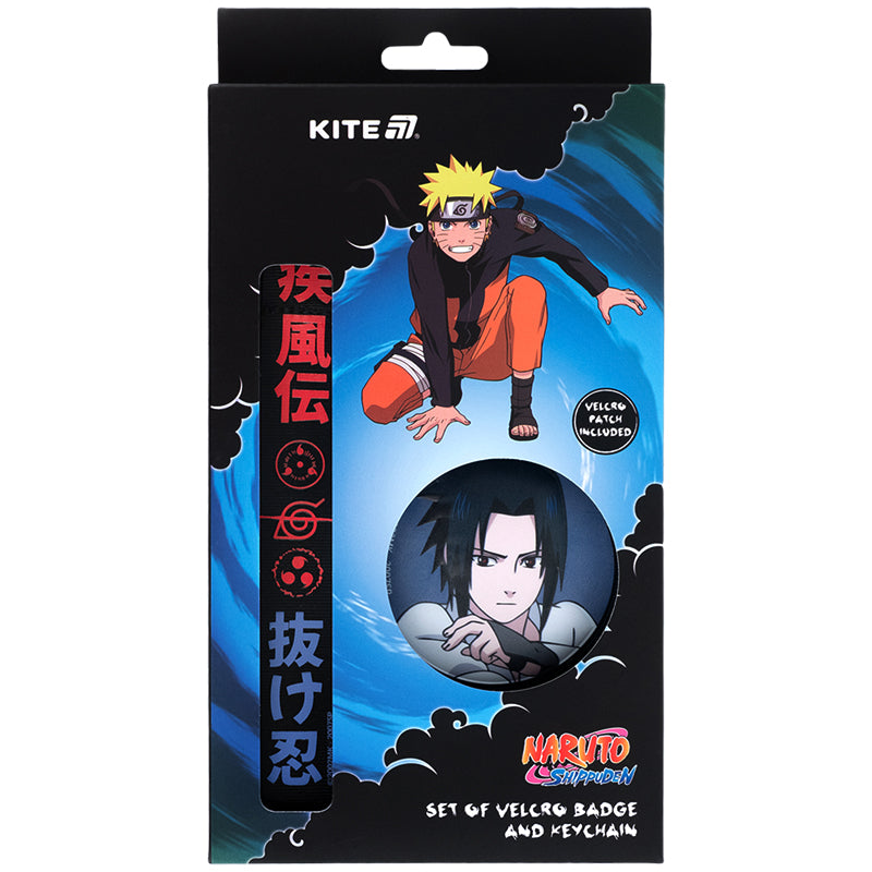Набір бейдж на липучці та підвіска Kite Naruto Shippuden NR25-3010, 2 шт.
