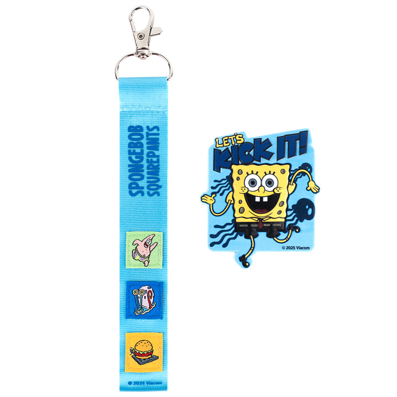 Набір бейдж на липучці та підвіска Kite SpongeBob SquarePants SB25-3010, 2 шт.. Фото 2