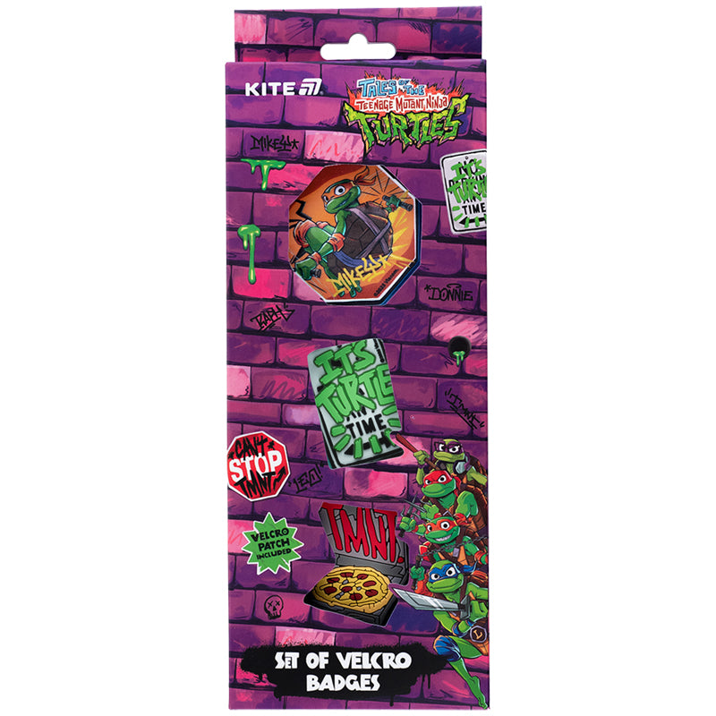 Набір бейджів на липучці Kite TMNT Tales of the TMNT NT25-3012, 3 шт