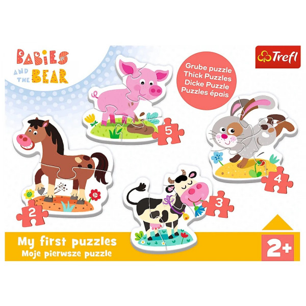 Пазли Trefl 14 елементів - Baby Classic На фермі  36127. Фото 2