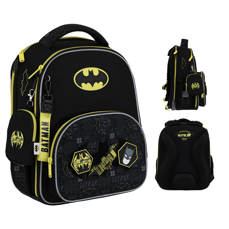 Шкільний набір Kite Education DC Batman SET_DC25-556M (рюкзак, пенал, сумка). Фото 2