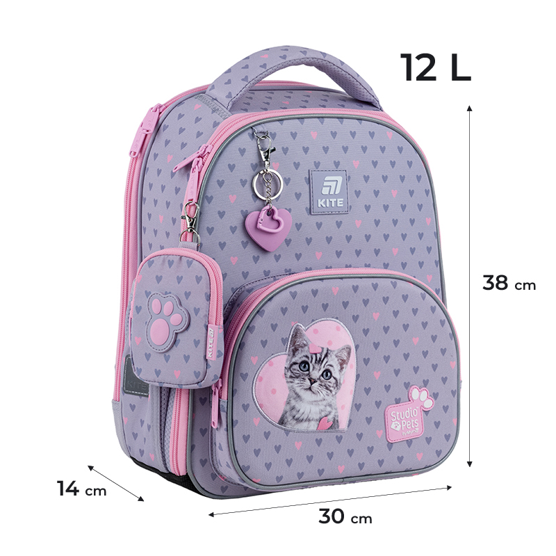 Шкільний набір Kite Education Studio Pets SET_SP25-556M (рюкзак, пенал, сумка). Фото 3