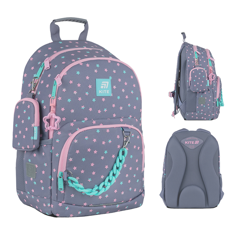 Шкільний набір Kite Education Kawaii Stars SET_K25-585M-2 (рюкзак, пенал, сумка). Фото 2