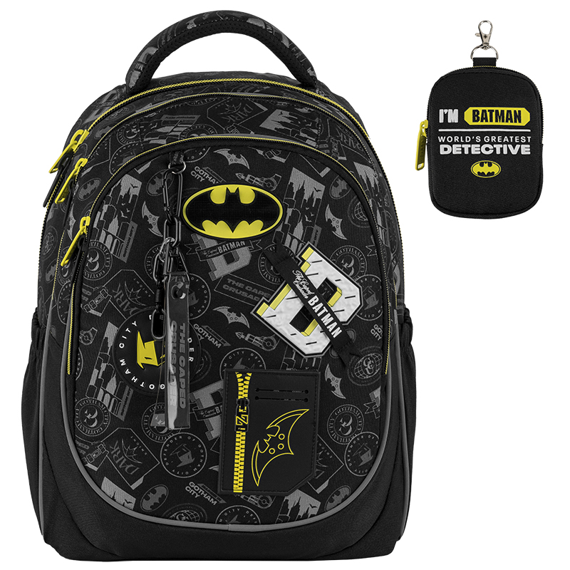 Шкільний набір Kite Education DC Batman SET_DC25-700M (рюкзак, пенал, сумка). Фото 14