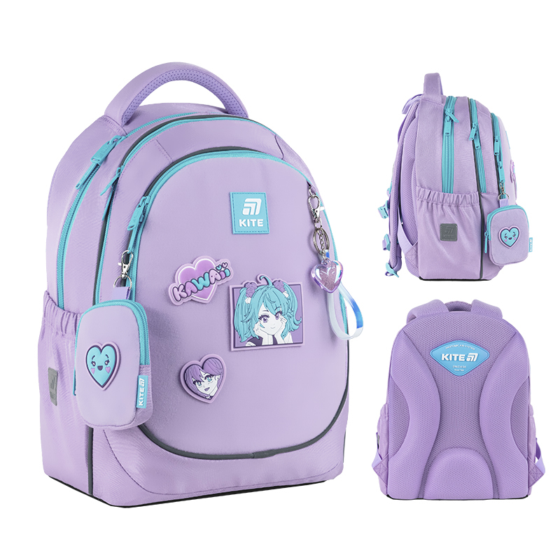 Шкільний набір Kite Education Kawaii Love SET_K25-700M-6 (рюкзак, пенал, сумка). Фото 2