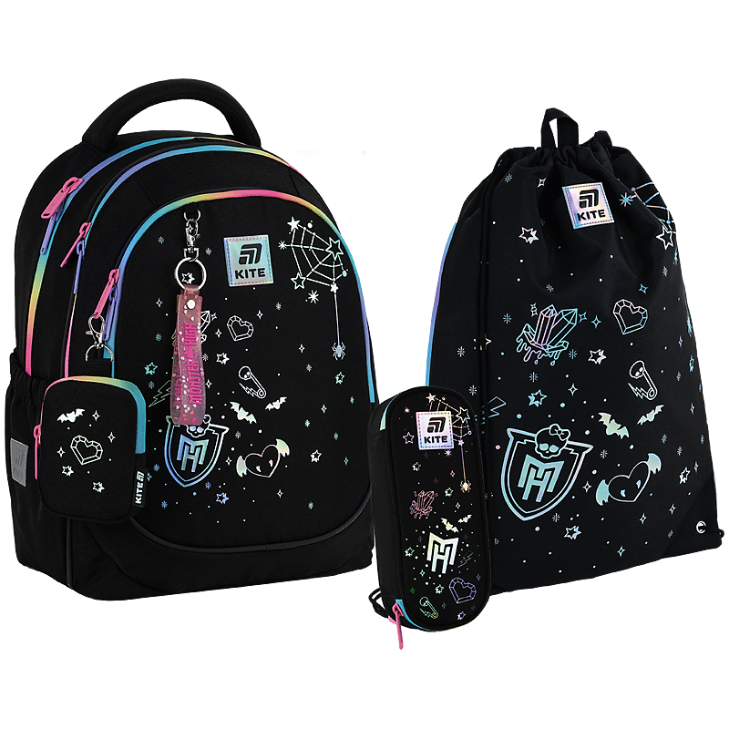 Шкільний набір Kite Education Monster High SET_MH25-700M (рюкзак, пенал, сумка)