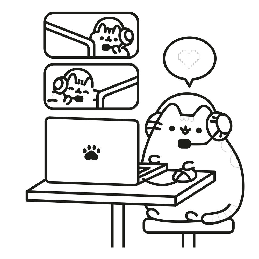 Книга Pusheen. Наймиліша розмальовка. Розфарбовуй і грай - Клер Белтон. Фото 7