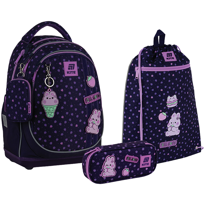Шкільний набір Kite Education Feel Good SET_K25-724S-1 (рюкзак, пенал, сумка)