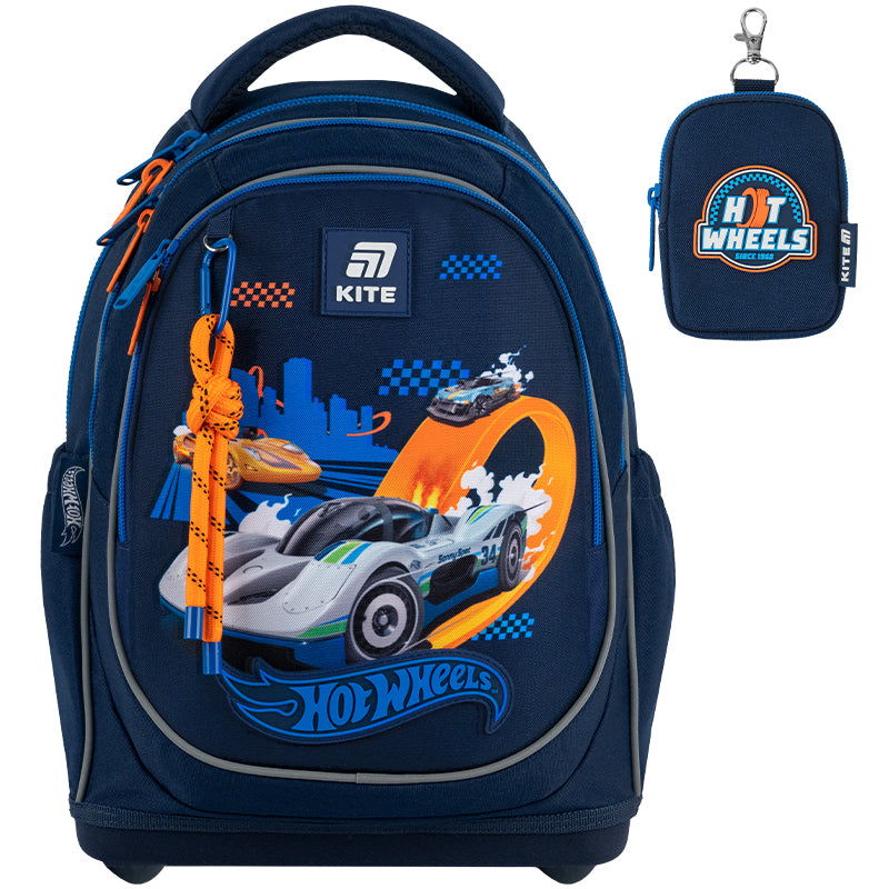 Шкільний набір Kite Education Hot Wheels SET_HW25-724S (рюкзак, пенал, сумка). Фото 4
